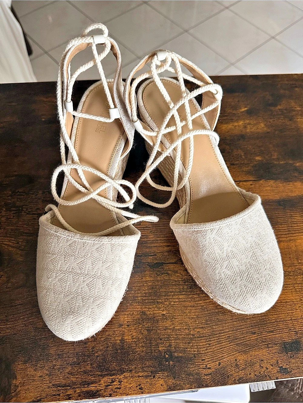 Michael Kors Kendrick Wedge Espadrille Espadrilles in Cream